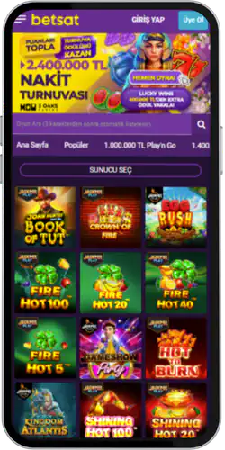 Betsat Bonus - Oyunlar bölümünü bul